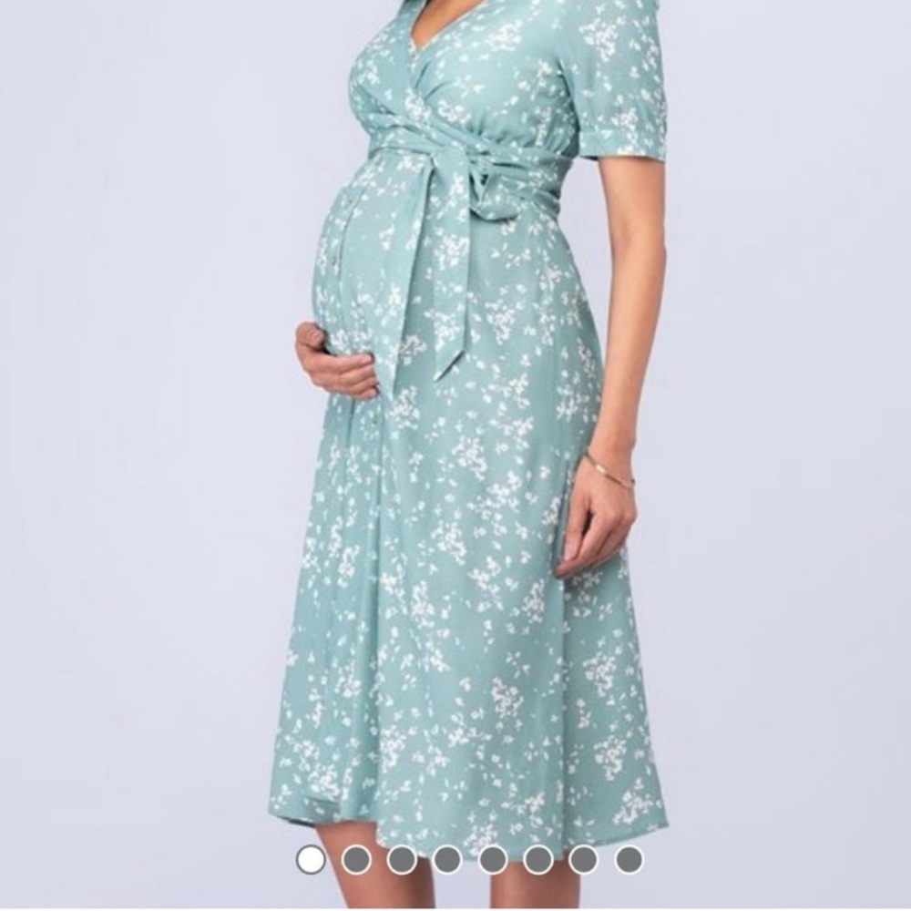 Seraphine wrap maternity and nursing dress